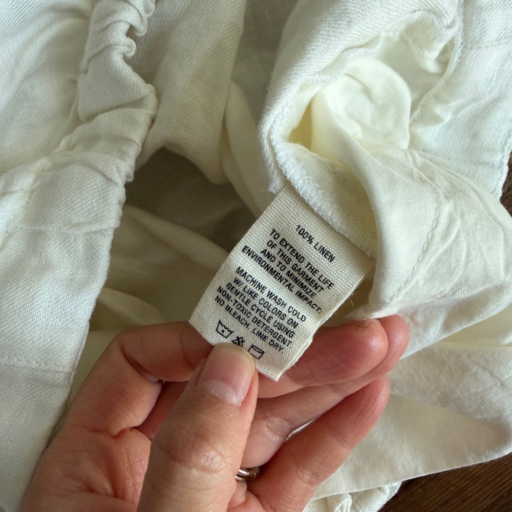 Alex Mill Riley White Linen Pants, XS, NWOT - Picture 6 of 6